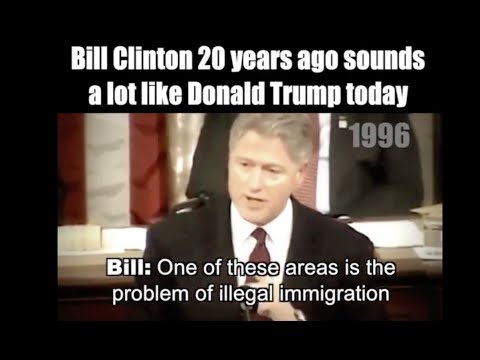 Bill Clinton talking like Trump on immigration