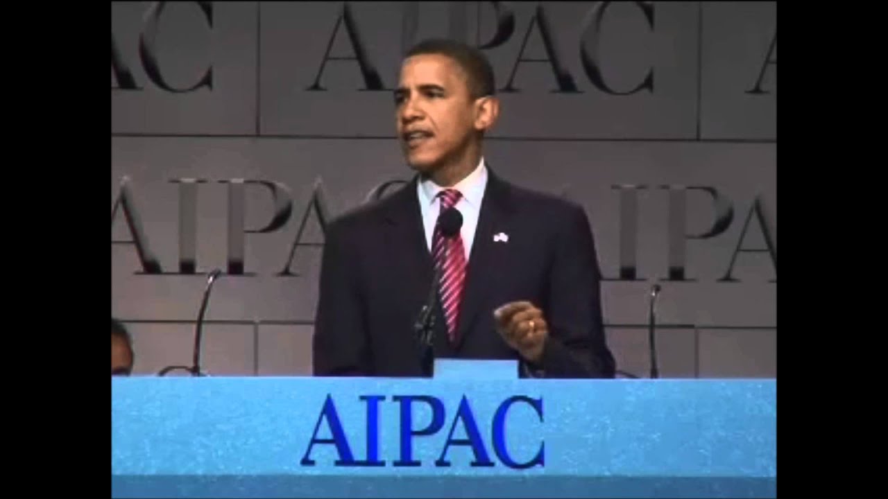 Candidate Obama at AIPAC 2008, status of Jerusalem