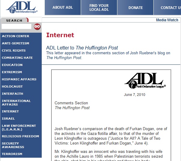 ADL Dogan complaint