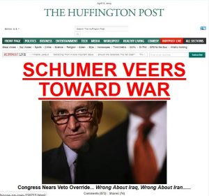 06Apr SCHUMER STEERS TO WAR callout