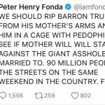 PFonda Tweet – Kidnap Baron Trump – rape