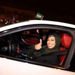 Saudi woman driving