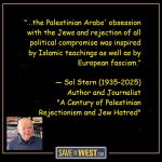 Sol Stern on Jew Hate