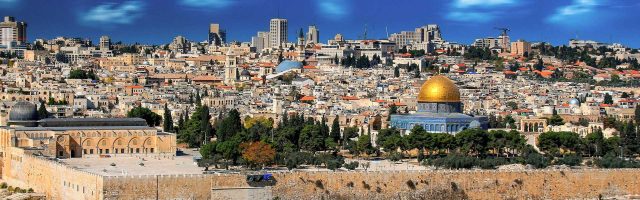 Jerusalem skyline-town-city-wall-cityscape-panorama